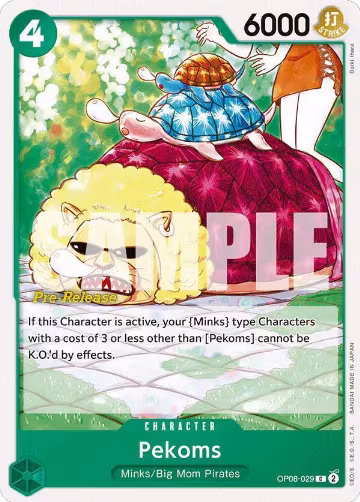 Pekoms (OP08-029), Two Legends Pre-Release Cards — One Piece card price