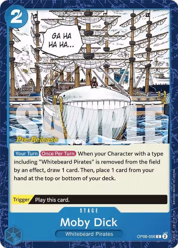 Moby Dick (OP08-056), Two Legends Pre-Release Cards — One Piece card price