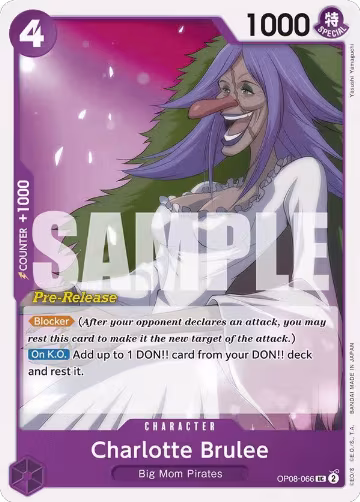 Charlotte Brulee (OP08-066), Two Legends Pre-Release Cards — One Piece card price