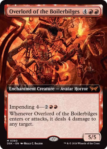 Overlord of the Boilerbilges (Extended Art) (380), Duskmourn: House of Horror — Magic card price
