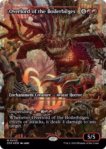 Overlord of the Boilerbilges (Showcase) (Fracture Foil) (403), Duskmourn: House of Horror — Magic card price