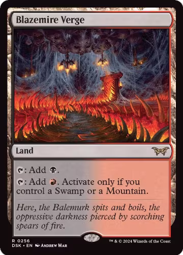 Blazemire Verge (256), Duskmourn: House of Horror — Magic card price