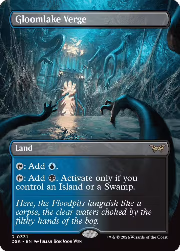 Gloomlake Verge (Borderless) (331), Duskmourn: House of Horror — Magic card price