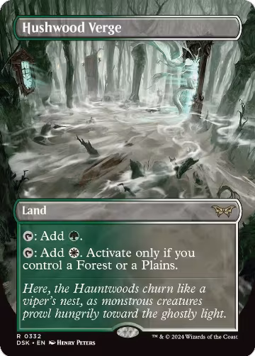 Hushwood Verge (Borderless) (332), Duskmourn: House of Horror — Magic card price
