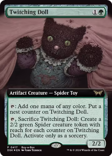 Twitching Doll (Extended Art) (417), Buy-A-Box Promos — Magic card price