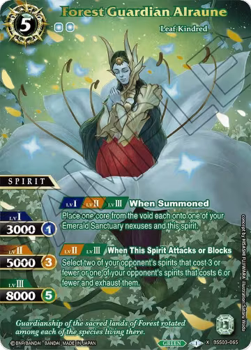 Forest Guardian Alraune (Premium Card Collection -Summoner's Best-) (BSS03-065), Battle Spirits Saga Promo Cards — Battle Spirits card price