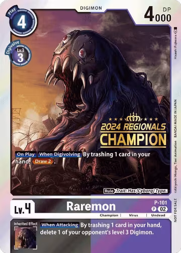 Raremon - P-101 (2024 Regionals Champion) (P-101 P) — card price
