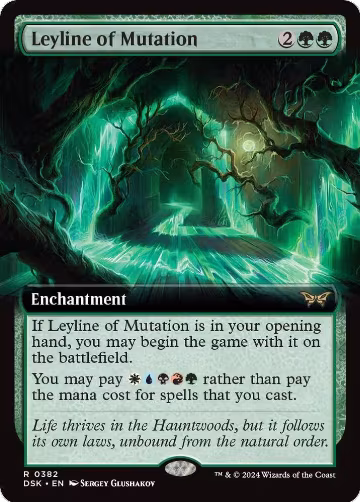 Leyline of Mutation (Extended Art) (382), Duskmourn: House of Horror — Magic card price