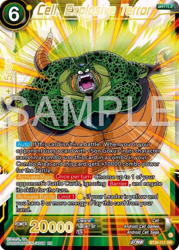 Cell, Explosive Terror (BT26-1111), Ultimate Advent — DB Super card price