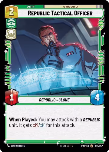 Republic Tactical Officer (091/257), Twilight of the Republic — Star Wars card price