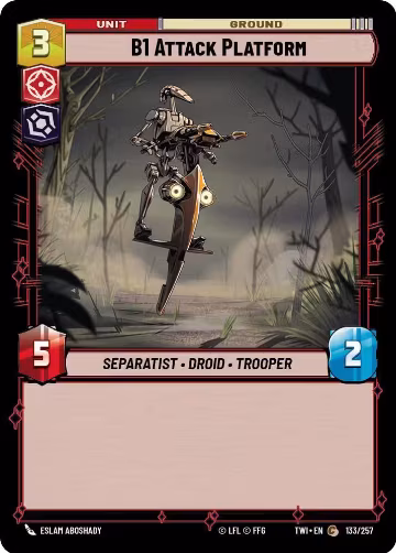 B1 Attack Platform (133/257), Twilight of the Republic — Star Wars card price