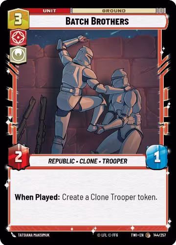 Batch Brothers (144/257), Twilight of the Republic — Star Wars card price