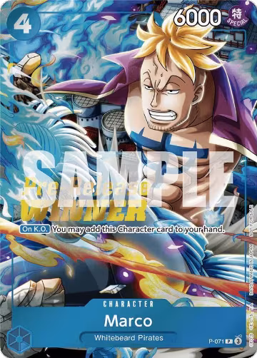 Marco (Two Legends Pre-Release Winner) (P-071), One Piece Promotion Cards — One Piece card price