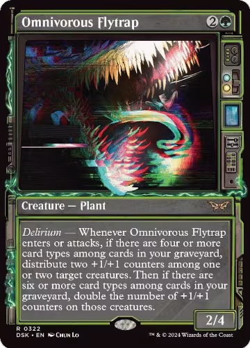 Omnivorous Flytrap (Showcase) (322), Duskmourn: House of Horror — Magic card price
