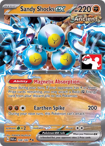 Sandy Shocks ex - 108/182 (108/182), Prize Pack Series Cards — Pokémon card price