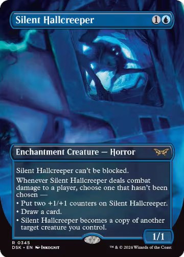 Silent Hallcreeper (Borderless) (345), Duskmourn: House of Horror — Magic card price