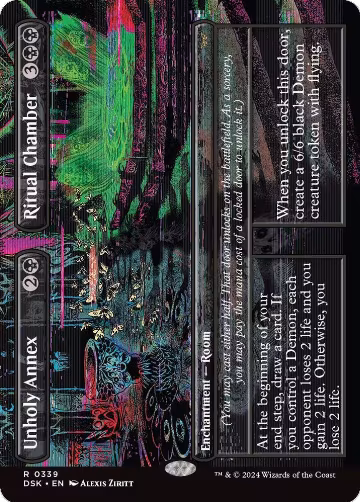 Unholy Annex // Ritual Chamber (Borderless) (339), Duskmourn: House of Horror — Magic card price