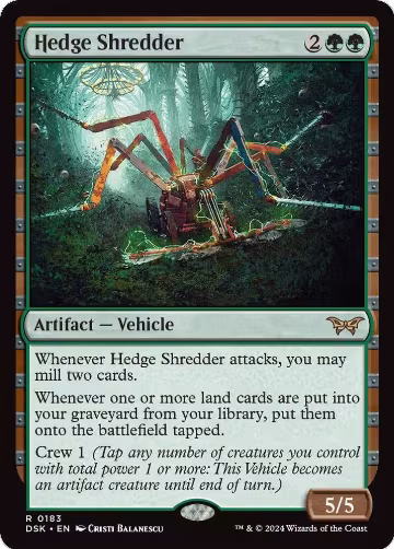 Hedge Shredder (183), Duskmourn: House of Horror — Magic card price