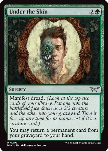Under the Skin (203), Duskmourn: House of Horror — Magic card price
