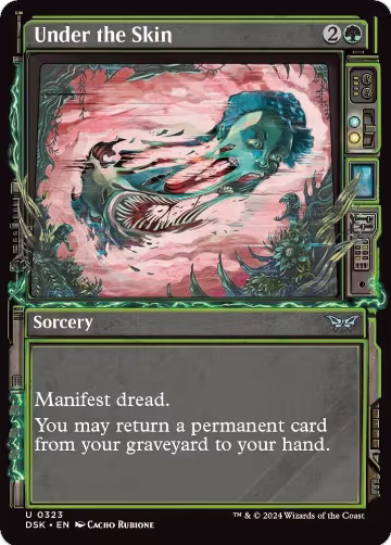 Under the Skin (Showcase) (323), Duskmourn: House of Horror — Magic card price