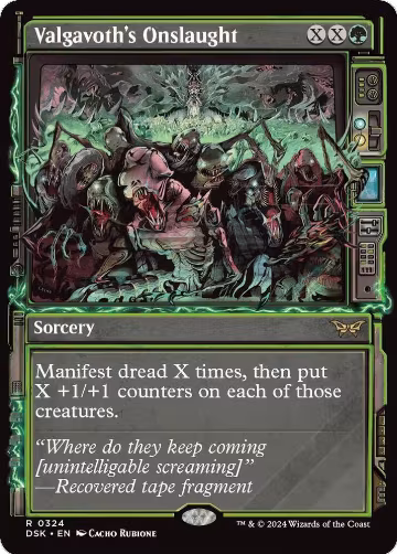 Valgavoth's Onslaught (Showcase) (324), Duskmourn: House of Horror — Magic card price