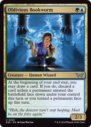 Oblivious Bookworm (0225) (225), Duskmourn: House of Horror — Magic card price