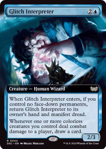Glitch Interpreter (Extended Art) (44), Commander: Duskmourn: House of Horror — Magic card price