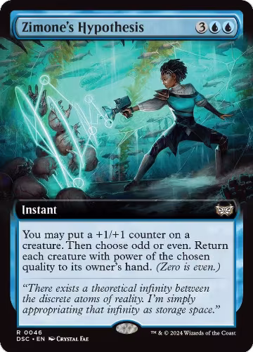 Zimone's Hypothesis (Extended Art) (46), Commander: Duskmourn: House of Horror — Magic card price