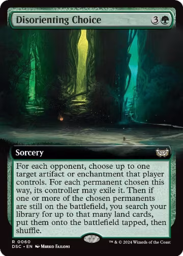 Disorienting Choice (Extended Art) (60), Commander: Duskmourn: House of Horror — Magic card price