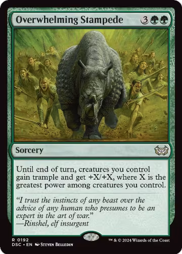 Overwhelming Stampede (192), Commander: Duskmourn: House of Horror — Magic card price