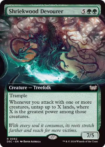 Shriekwood Devourer (Extended Art) (62), Commander: Duskmourn: House of Horror — Magic card price