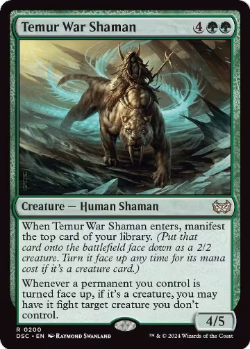 Temur War Shaman (200), Commander: Duskmourn: House of Horror — Magic card price