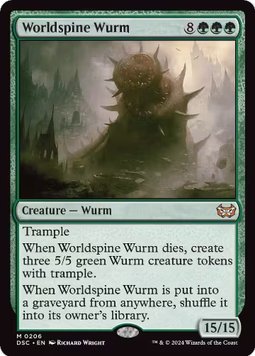 Worldspine Wurm (206), Commander: Duskmourn: House of Horror — Magic card price