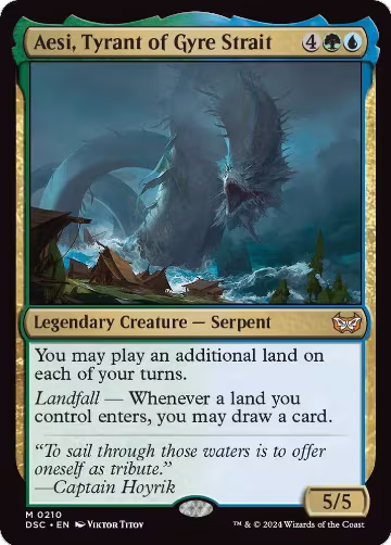 Aesi, Tyrant of Gyre Strait (210), Commander: Duskmourn: House of Horror — Magic card price