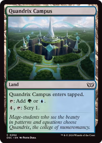 Quandrix Campus (294), Commander: Duskmourn: House of Horror — Magic card price