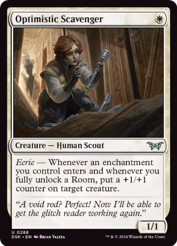 Optimistic Scavenger (0288) (288), Duskmourn: House of Horror — Magic card price