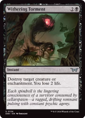 Withering Torment (124), Duskmourn: House of Horror — Magic card price