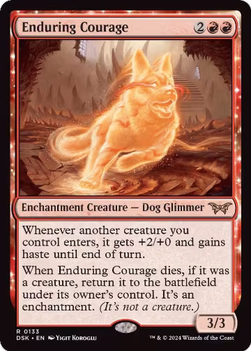 Enduring Courage (133), Duskmourn: House of Horror — Magic card price