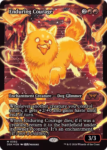 Enduring Courage (Showcase) (392), Duskmourn: House of Horror — Magic card price