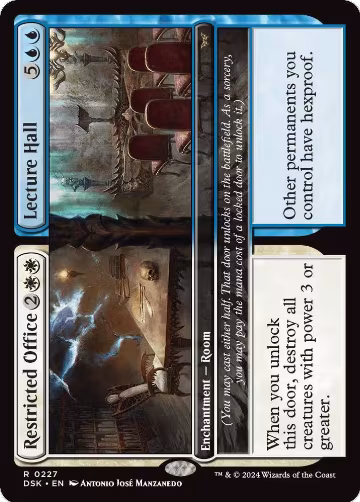 Restricted Office // Lecture Hall (227), Duskmourn: House of Horror — Magic card price