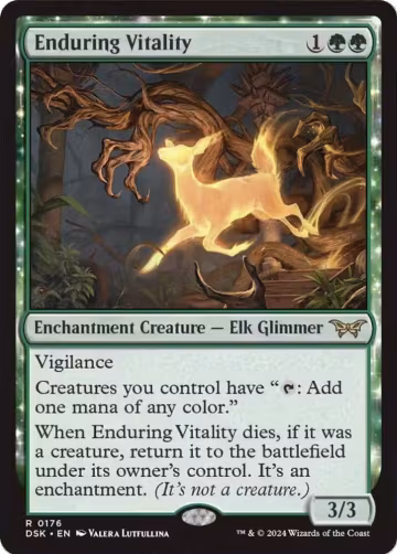 Enduring Vitality (176), Duskmourn: House of Horror — Magic card price