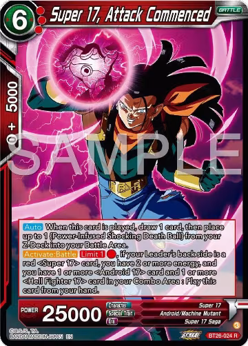 Super 17, Attack Commenced (BT26-024), Ultimate Advent — DB Super card price