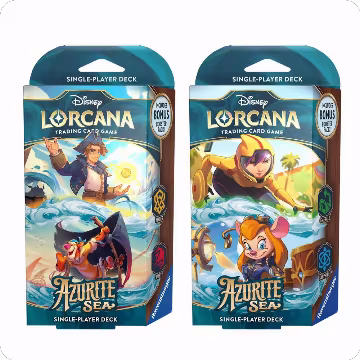 Disney Lorcana: Azurite Sea Starter Deck [Set of 2], Azurite Sea — Lorcana sealed product price