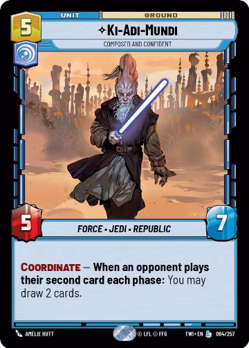 Ki-Adi-Mundi - Composed and Confident (064/257), Twilight of the Republic — Star Wars card price