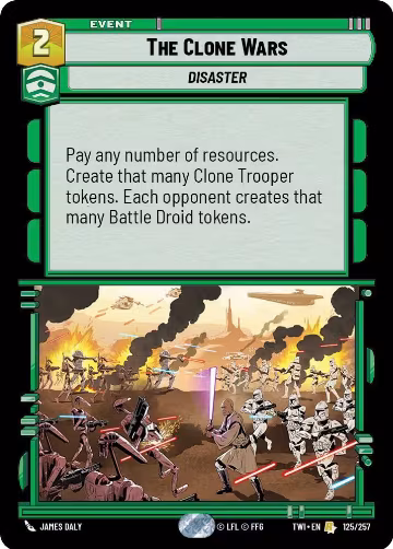 The Clone Wars (125/257), Twilight of the Republic — Star Wars card price
