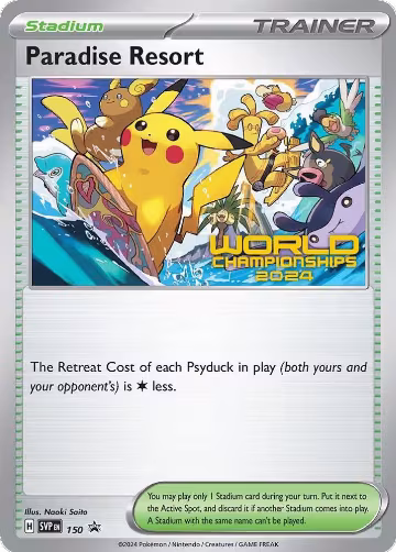 Paradise Resort - 150 (World Championships 2024) (150), Scarlet & Violet Promo Cards — Pokémon card price
