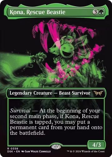 Kona, Rescue Beastie (Showcase) (358), Duskmourn: House of Horror — Magic card price