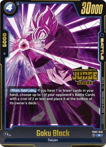 Goku Black - FB02-040 (Judge Pack (Store Judge) 02) (FB02-040), Tournament and Championship Promos — DB Fusion card price