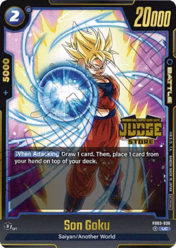 Son Goku - FB03-036 (Judge Pack (Store Judge) 02) (FB03-036), Tournament and Championship Promos — DB Fusion card price