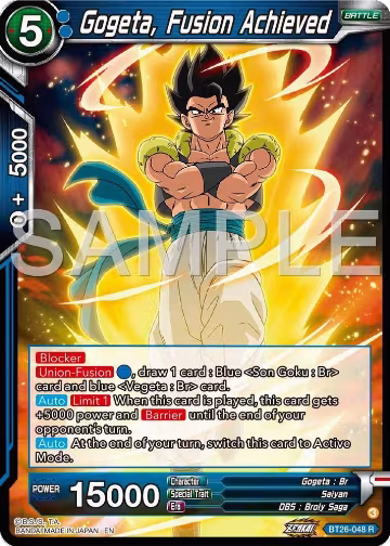 Gogeta, Fusion Achieved (BT26-048), Ultimate Advent — DB Super card price